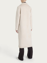 Fuzzy Coat Cappotto lungo con revers double-face Bianchi Donna - Ragno