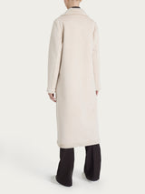 Cappotto lungo con revers double-face in Vegan Shearling Bianchi Donna - Ragno