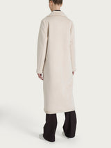 Fuzzy Coat Cappotto lungo con revers double-face Bianchi Donna - Ragno