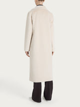 Fuzzy Coat Cappotto lungo con revers double-face Bianchi Donna - Ragno
