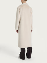 Fuzzy Coat Cappotto lungo con revers double-face Bianchi Donna - Ragno