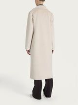 Cappotto lungo con revers double-face in Vegan Shearling Bianchi Donna - Ragno