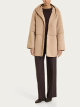 Fuzzy Coat Giacca con cappuccio double-face Marroni Donna - Ragno