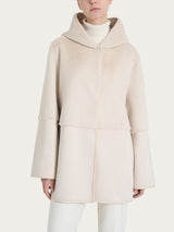 Giacca con cappuccio double-face in Vegan Shearling Bianchi Donna - Ragno