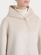 Giacca con cappuccio double-face in Vegan Shearling Bianchi Donna - Ragno