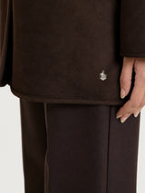 Fuzzy Coat Giacca con cappuccio double-face Marroni Donna - Ragno
