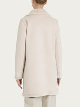 Cappotto corto con revers double-face in Vegan Shearling Bianchi Donna - Ragno