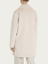 Cappotto corto con revers double-face in Vegan Shearling Bianchi Donna - Ragno