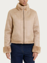 Fuzzy Coat Giacca con zip double-face Marroni Donna - Ragno
