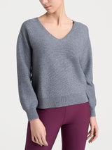 Maglia Punto Links con scollo a V in Natural Soft Neri Donna - Ragno