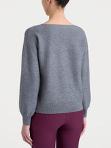 Maglia Punto Links con scollo a V in Natural Soft Neri Donna - Ragno