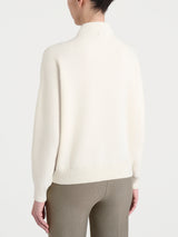 Lupetto Punto Links in misto Lana e Angora Bianchi Donna - Ragno