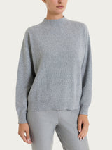 Lupetto Punto Links in misto Lana e Angora Neri Donna - Ragno