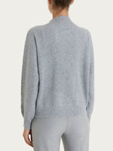 Lupetto Punto Links in misto Lana e Angora Neri Donna - Ragno