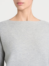 Maglia Punto Links con scollo a barchetta in misto Lana e Angora Neri Donna - Ragno