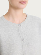 Cardigan corto Punto Links in Natural Soft Neri Donna - Ragno