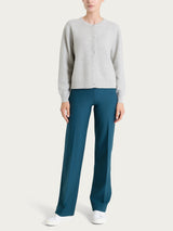 Cardigan corto Punto Links in Natural Soft Neri Donna - Ragno