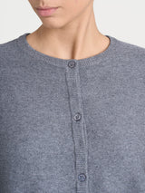 Cardigan corto Punto Links in misto Lana e Angora Neri Donna - Ragno