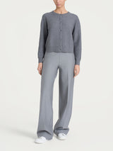 Cardigan corto Punto Links in Natural Soft Neri Donna - Ragno