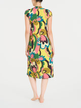 Abito lungo con incrocio in Viscosa Summer Blu Donna - Ragno