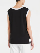 Top con scollo a goccia in Viscosa Summer Neri Donna - Ragno