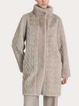 Cappotto double-face in Vegan Fur Grigi Donna - Ragno