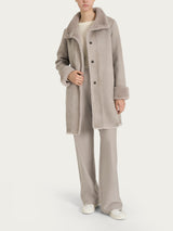 Cappotto double-face in Vegan Fur Grigi Donna - Ragno