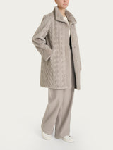 Cappotto double-face in Vegan Fur Grigi Donna - Ragno