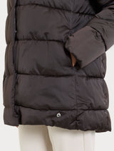 Piumino con Vegan Fur interna removibile Marroni Donna - Ragno