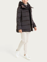 Piumino con Vegan Fur interna removibile Marroni Donna - Ragno