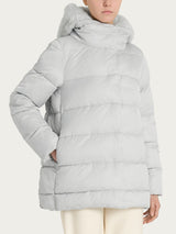 Piumino con Vegan Fur interna removibile Grigi Donna - Ragno