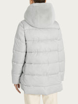 Piumino con Vegan Fur interna removibile Grigi Donna - Ragno