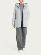 Piumino con Vegan Fur frontale Grigi Donna - Ragno