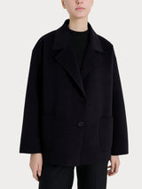Cappotto caban in Vegan Wool Neri Donna - Ragno