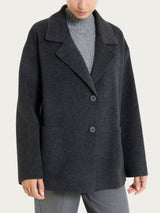 Cappotto caban in Vegan Wool Neri Donna - Ragno