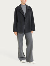 Cappotto caban in Vegan Wool Neri Donna - Ragno