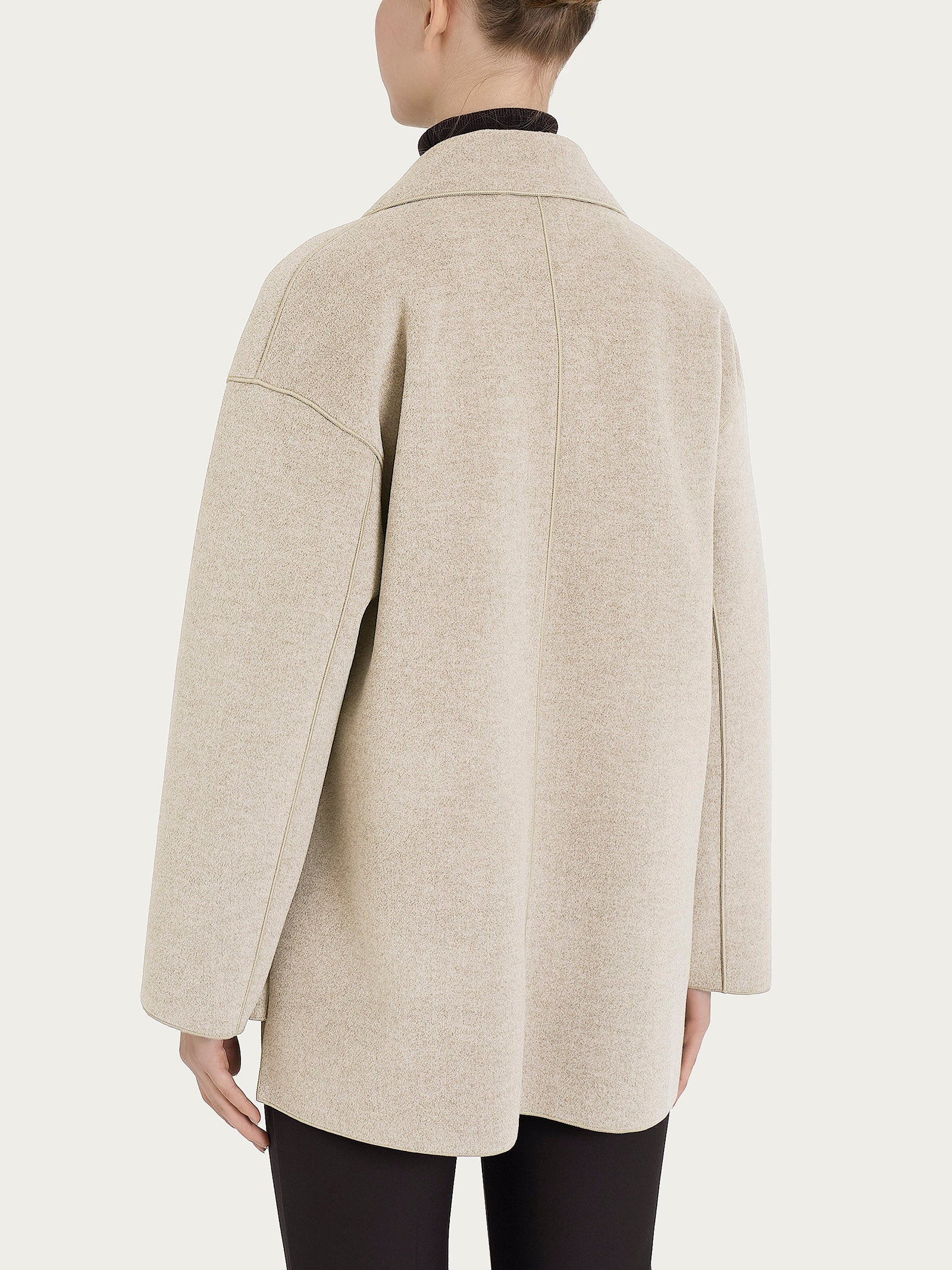 Cappotto caban in Vegan Wool Bianchi Donna - Ragno