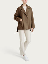Cappotto caban in Vegan Wool Marroni Donna - Ragno