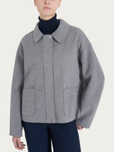 Giacca con collo camicia in Vegan Wool Neri Donna - Ragno