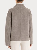 Giacca con collo camicia in Vegan Wool Grigi Donna - Ragno