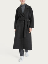 Cappotto lungo in Vegan Wool Neri Donna - Ragno