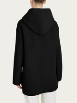 Giaccone con cappuccio in Vegan Wool Neri Donna - Ragno