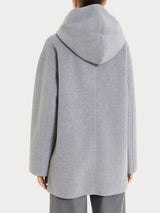 Giaccone con cappuccio in Vegan Wool Neri Donna - Ragno