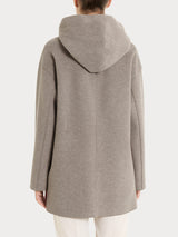 Giaccone con cappuccio in Vegan Wool Grigi Donna - Ragno