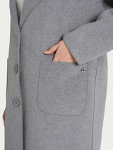 Cappotto con bottoni in Vegan Wool Neri Donna - Ragno