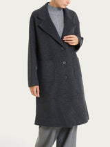 Cappotto con bottoni in Vegan Wool Neri Donna - Ragno