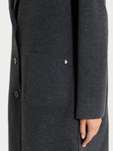 Cappotto con bottoni in Vegan Wool Neri Donna - Ragno