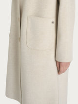 Cappotto con bottoni in Vegan Wool Bianchi Donna - Ragno
