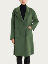 Cappotto con bottoni in Vegan Wool Verdi Donna - Ragno