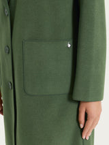 Cappotto con bottoni in Vegan Wool Verdi Donna - Ragno